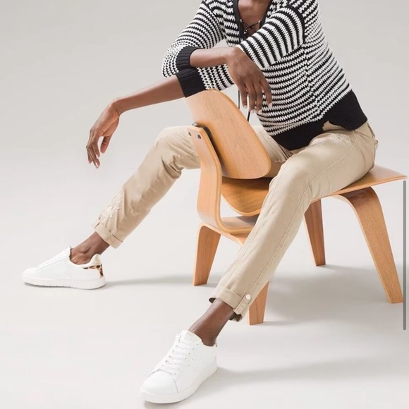 White House Black Market Mid-Rise Pret-a-Pedi Crop Embroidered Pants 6 - Picture 11 of 15